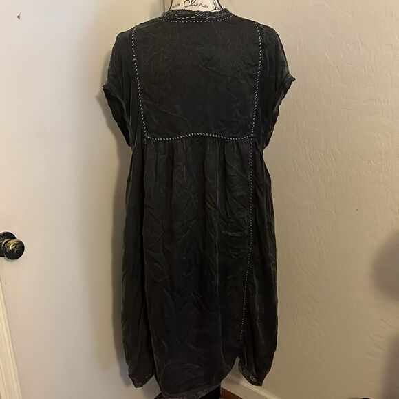 Zadig & Voltaire Rastana Black Distressed Detailed Dress Minimalist Pockets - Picture 7 of 16